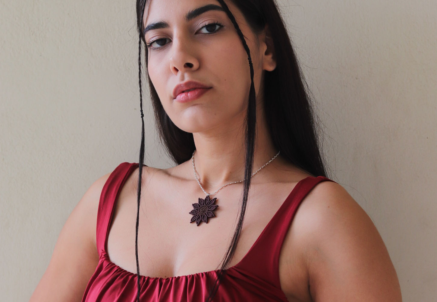 Μακραμέ χειροποίητα κολιέ